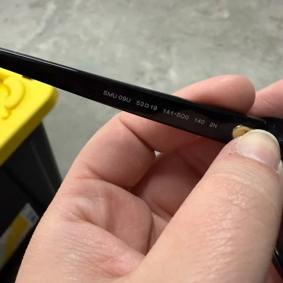 Miu Miu Black Cat-Eye Sunglasses with Rhinestone Trim - Picture 3 of 4